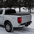 Access Cover Limted Edition Roll-up Cover on a silver truck in the snow